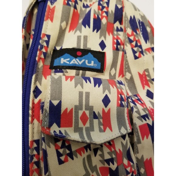 KAVU Sling Bag Crossbody BOHO Aztec Southwestern Adjustable Large Travel - Picture 3 of 7